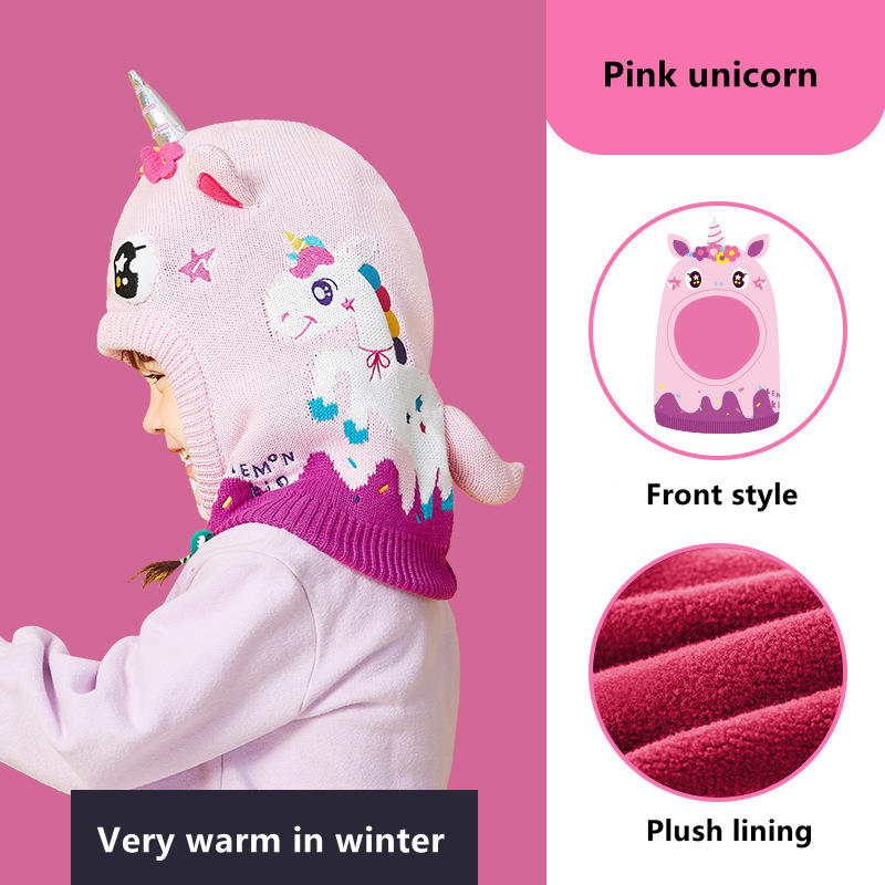 Kids Hat Scarf Gloves Set 3D D - Baby Hat Beanie review and price