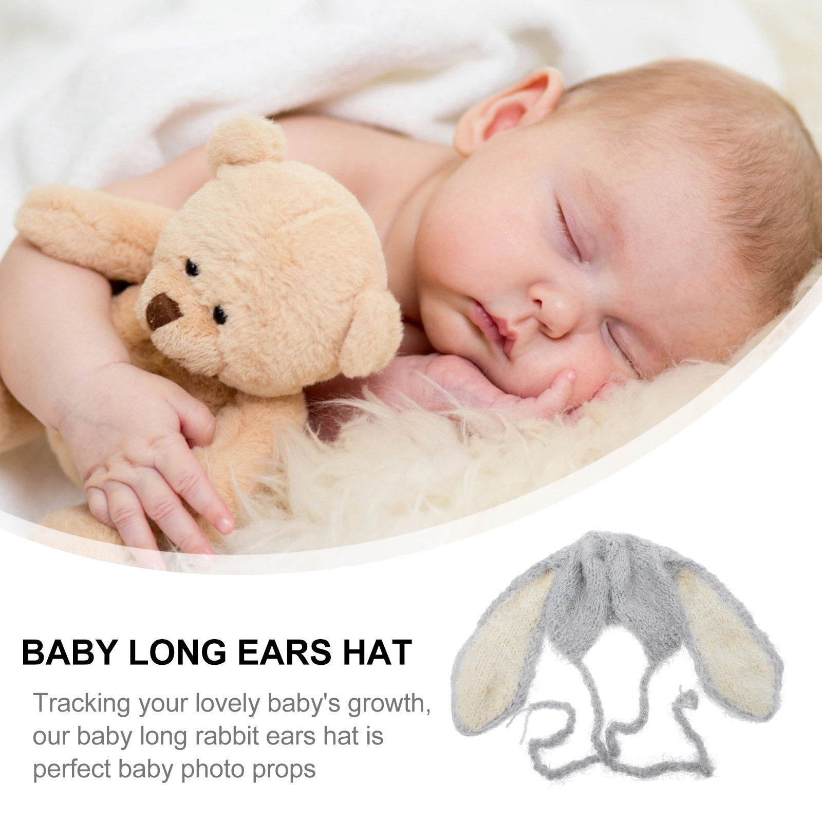 Newborn Warm Rabbit Ear Beanie - Baby Hat Beanie review and price