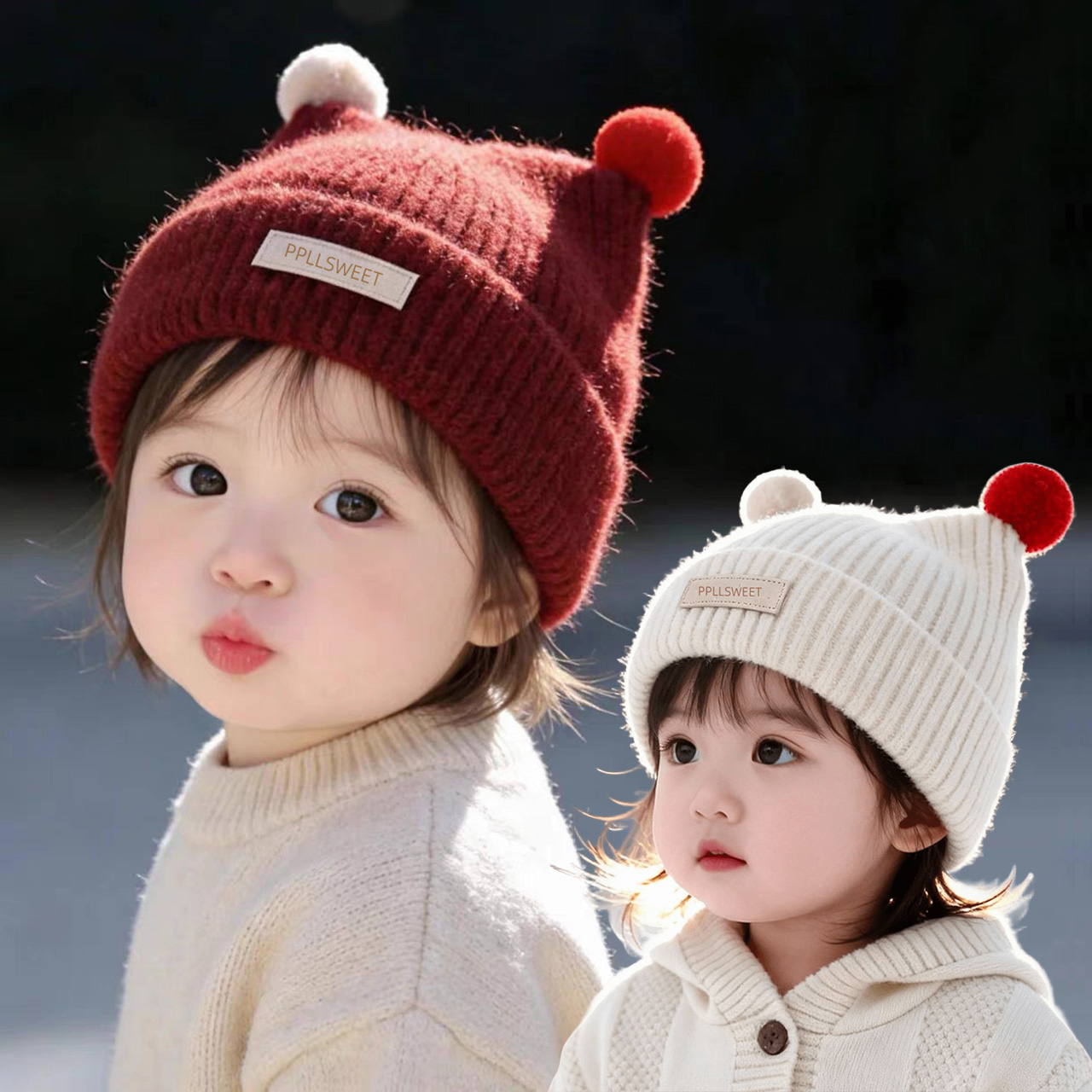 1-4Year Baby Knitted Hat Cute  - Baby Hat Beanie review and price