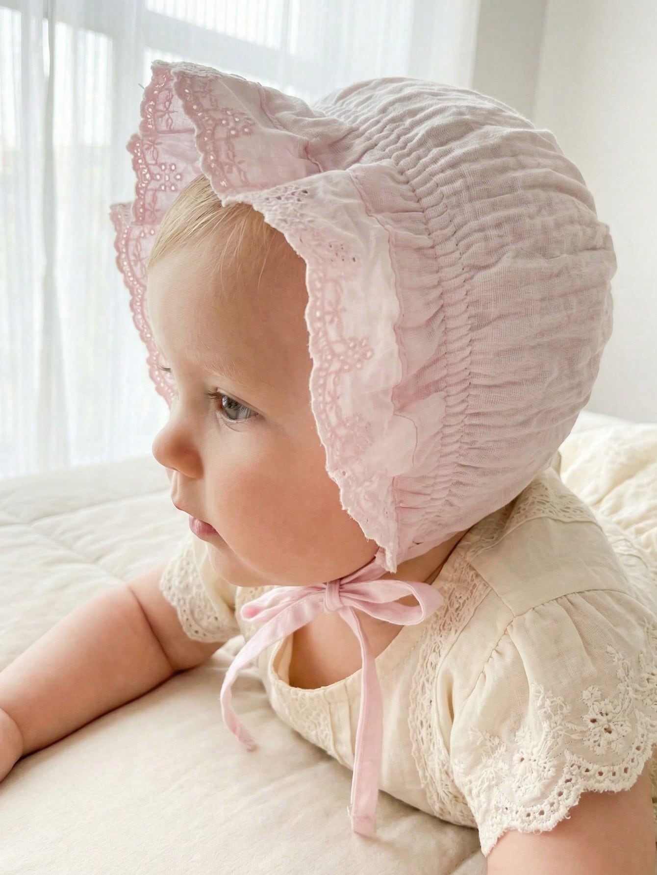 1Pc Vintage Lace Floral Baby B - Baby Hat Beanie review and price