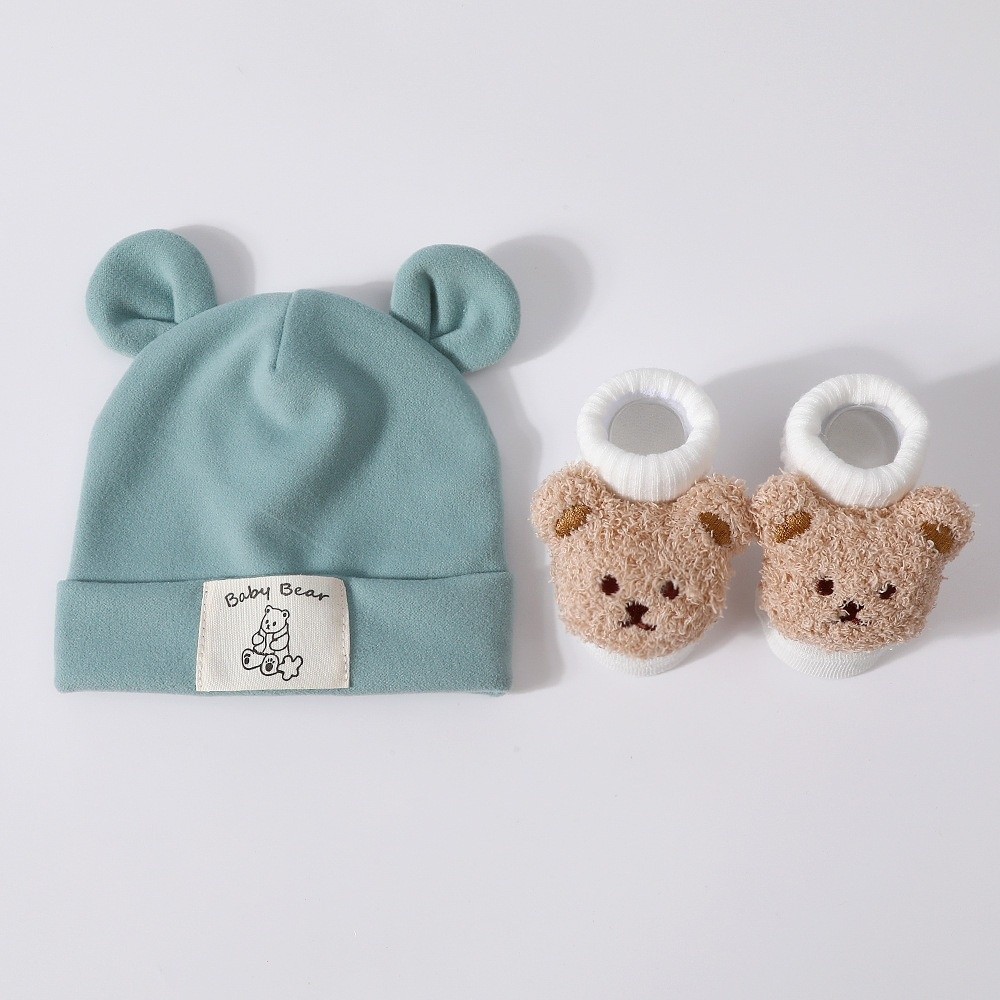 2Pcs/Set Cute Cotton Baby Hat  - Baby Hat Beanie review and price