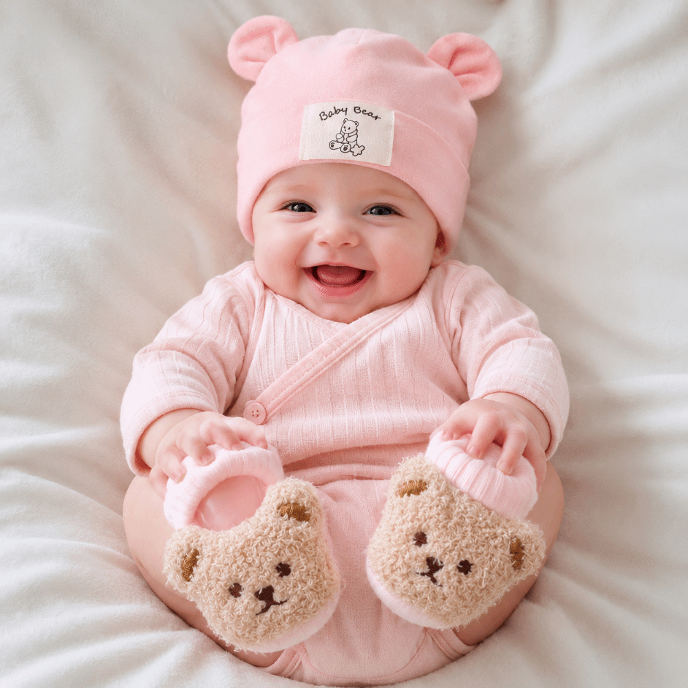 2Pcs/Set Cute Cotton Baby Hat  - Baby Hat Beanie review and price