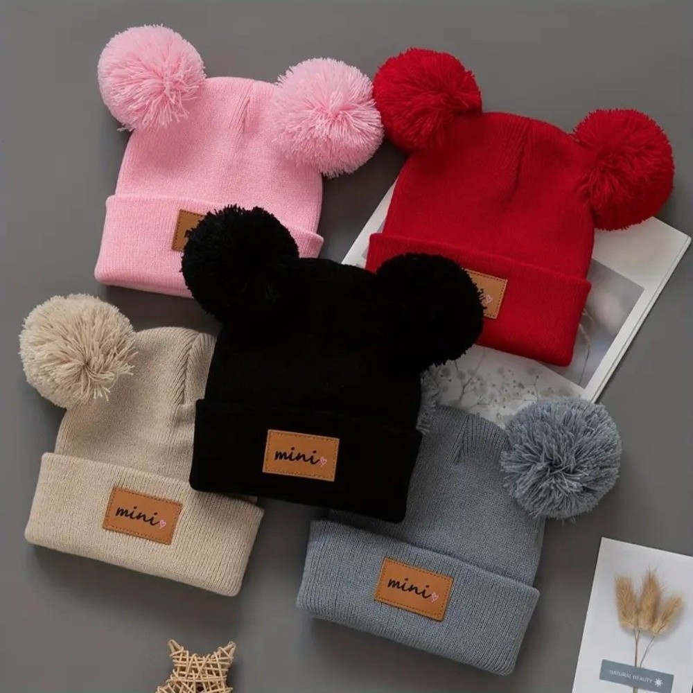 Double Ball 0-3 Years Old Infa - Baby Hat Beanie review and price