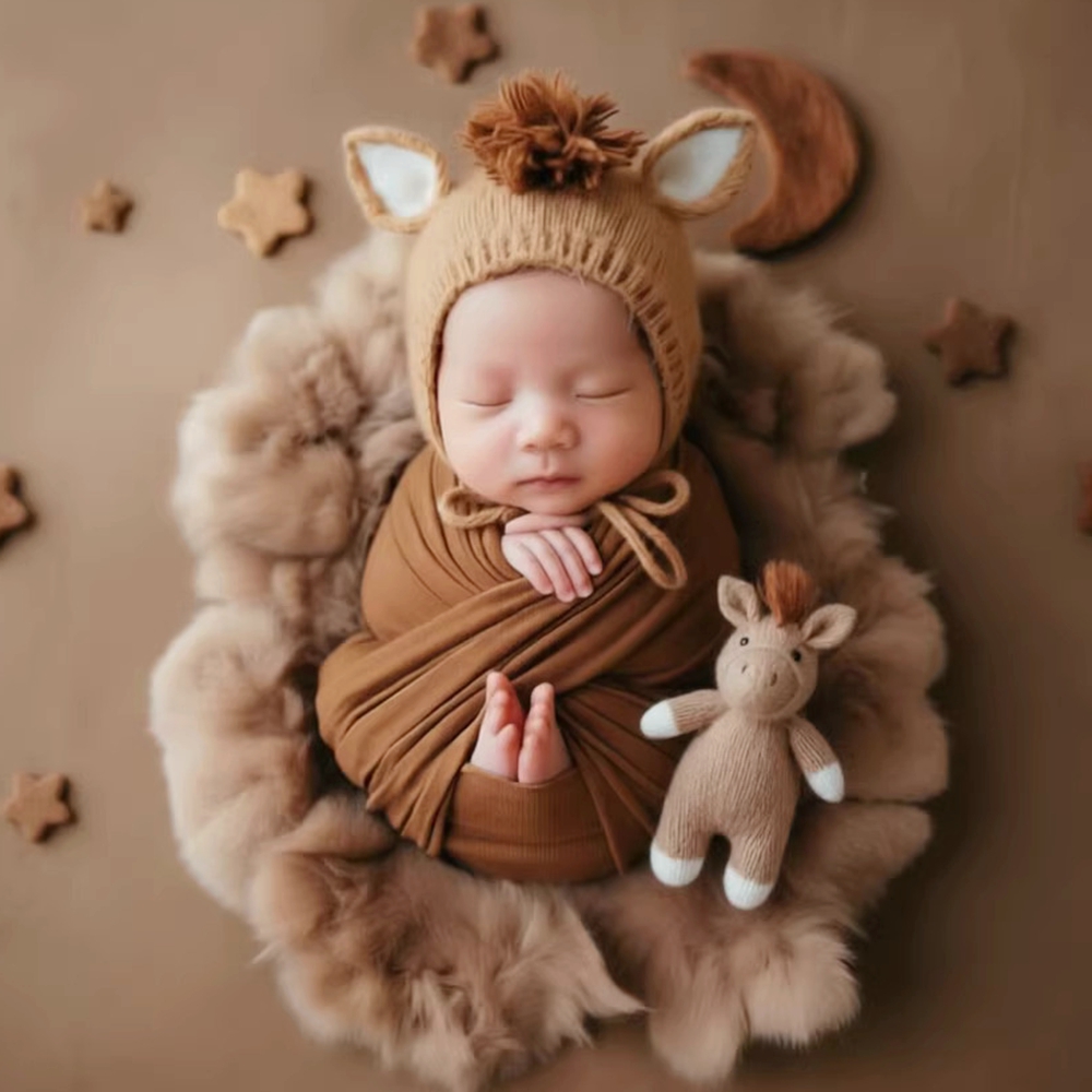 Knitted Horse Hat with Doll Ne - Baby Hat Beanie review and price
