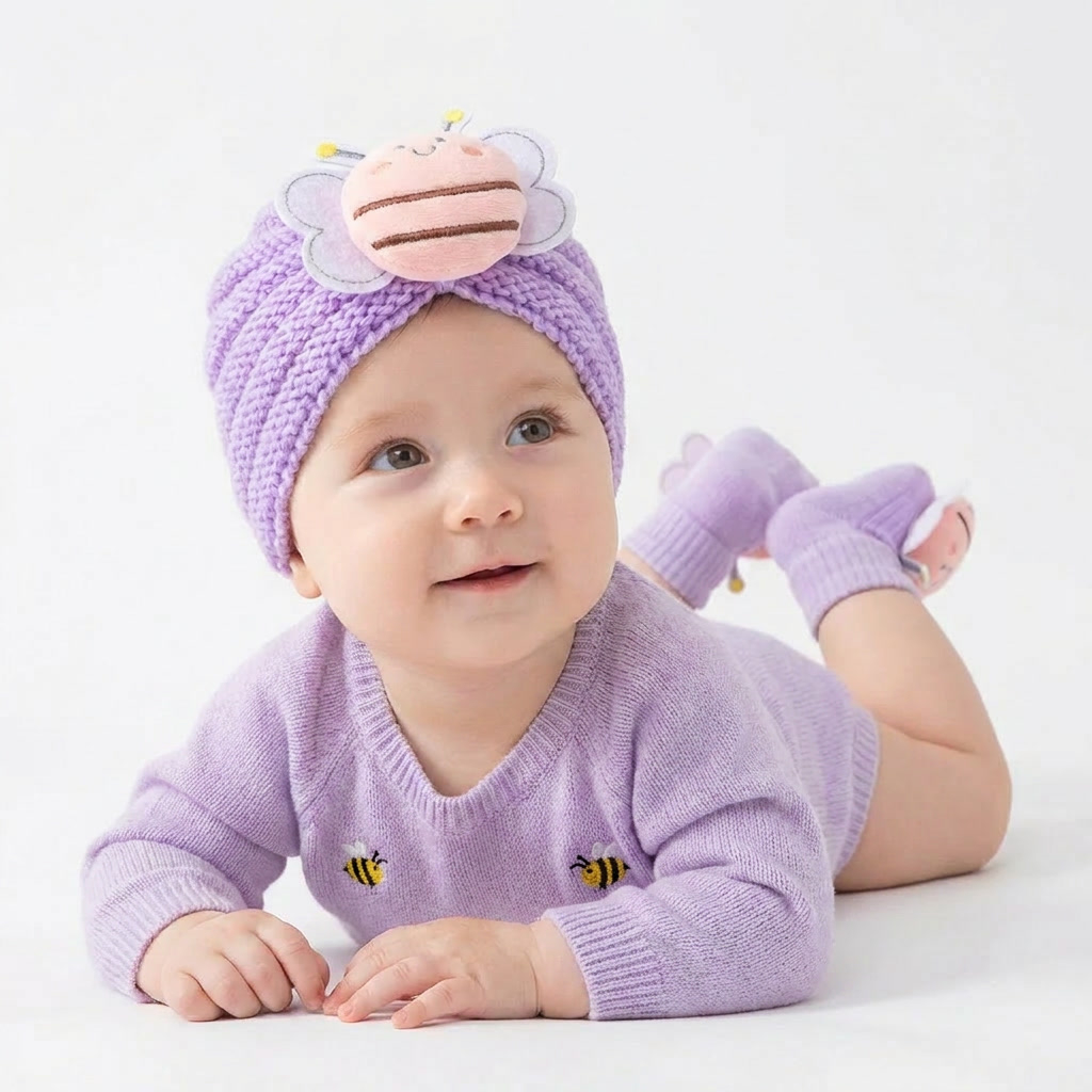 2Pcs/Set Baby Knitted Turban H - Baby Hat Beanie review and price